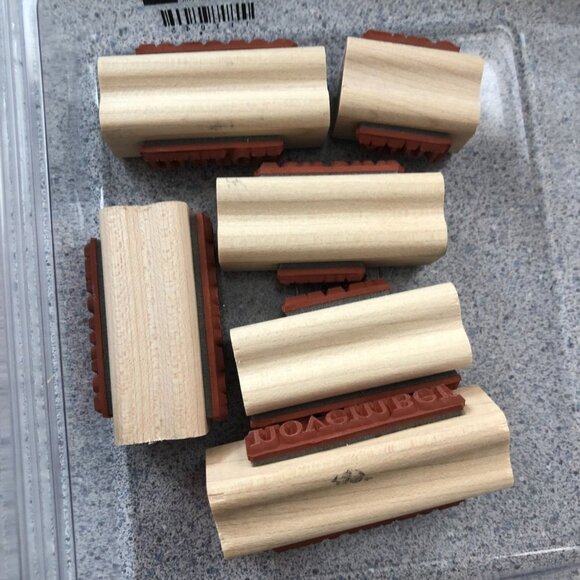 Stampin' Up Full Calendar Rubber Stamp Set Of 12 - Picture 4 of 5